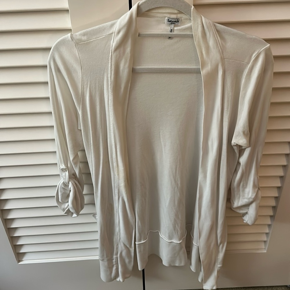 Splendid | White Lightweight Cardigan Sz Small